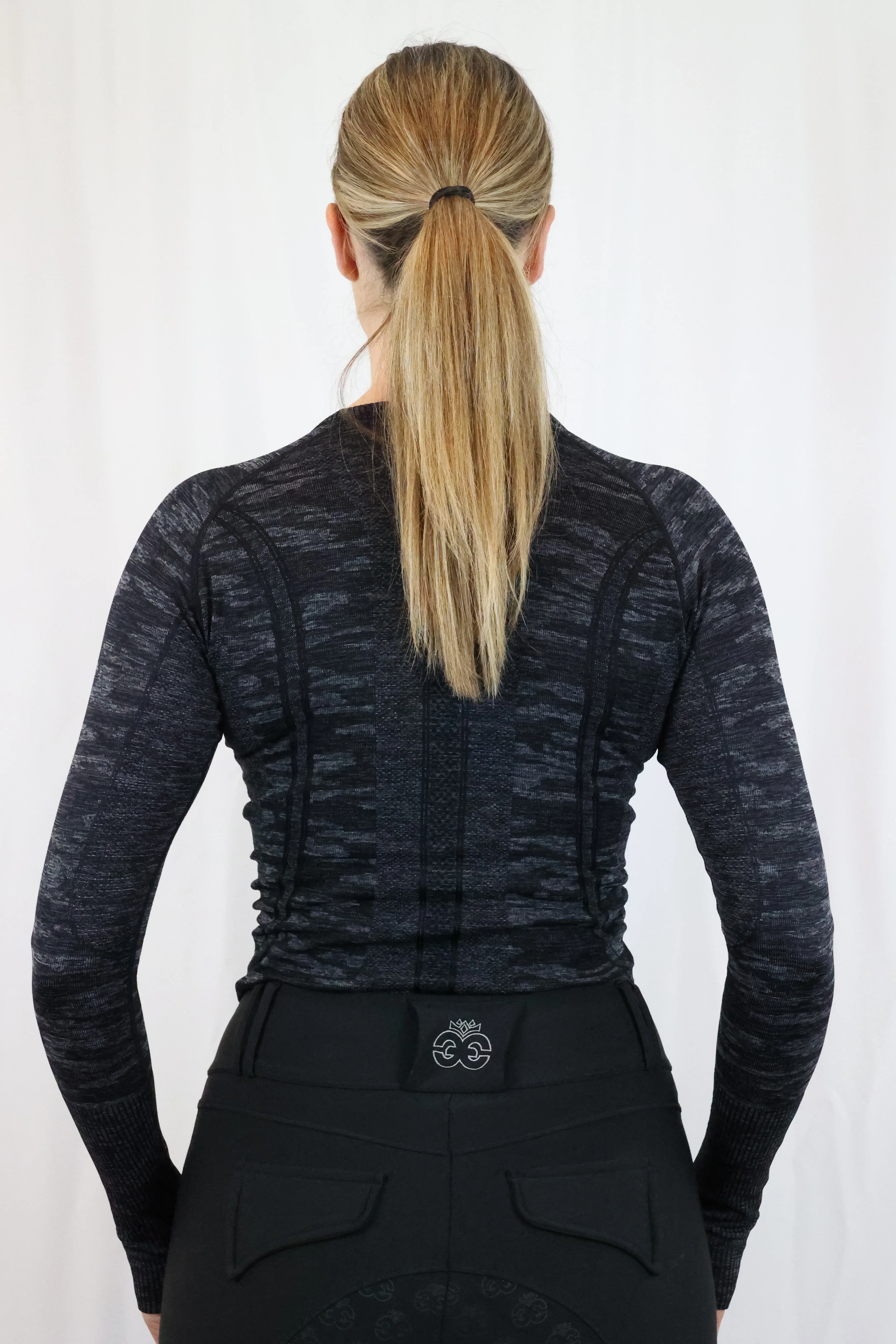 Molly Seamless Training Top - Camo Black - Image 6