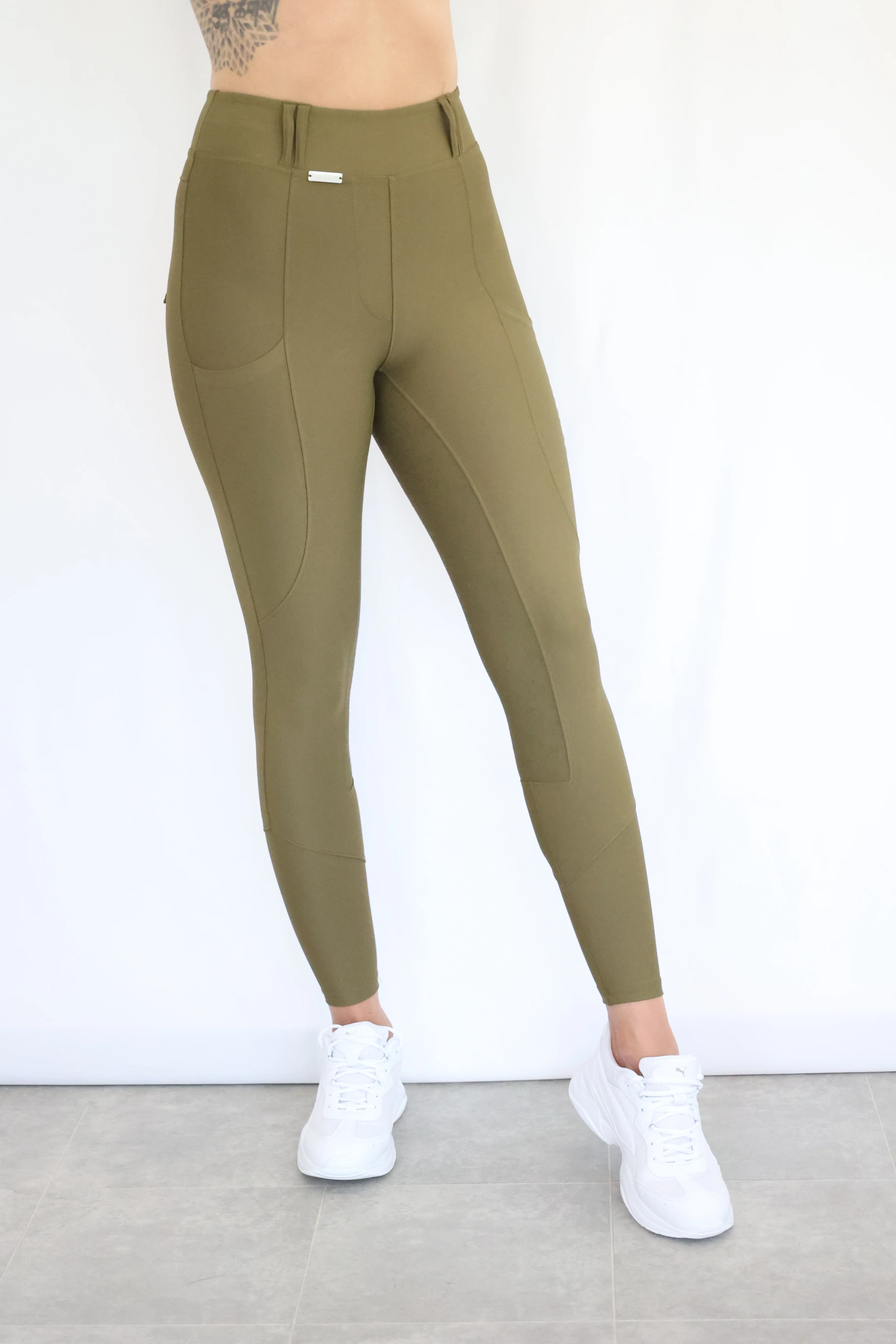 Isla Performance Breeches - Khaki - Image 3