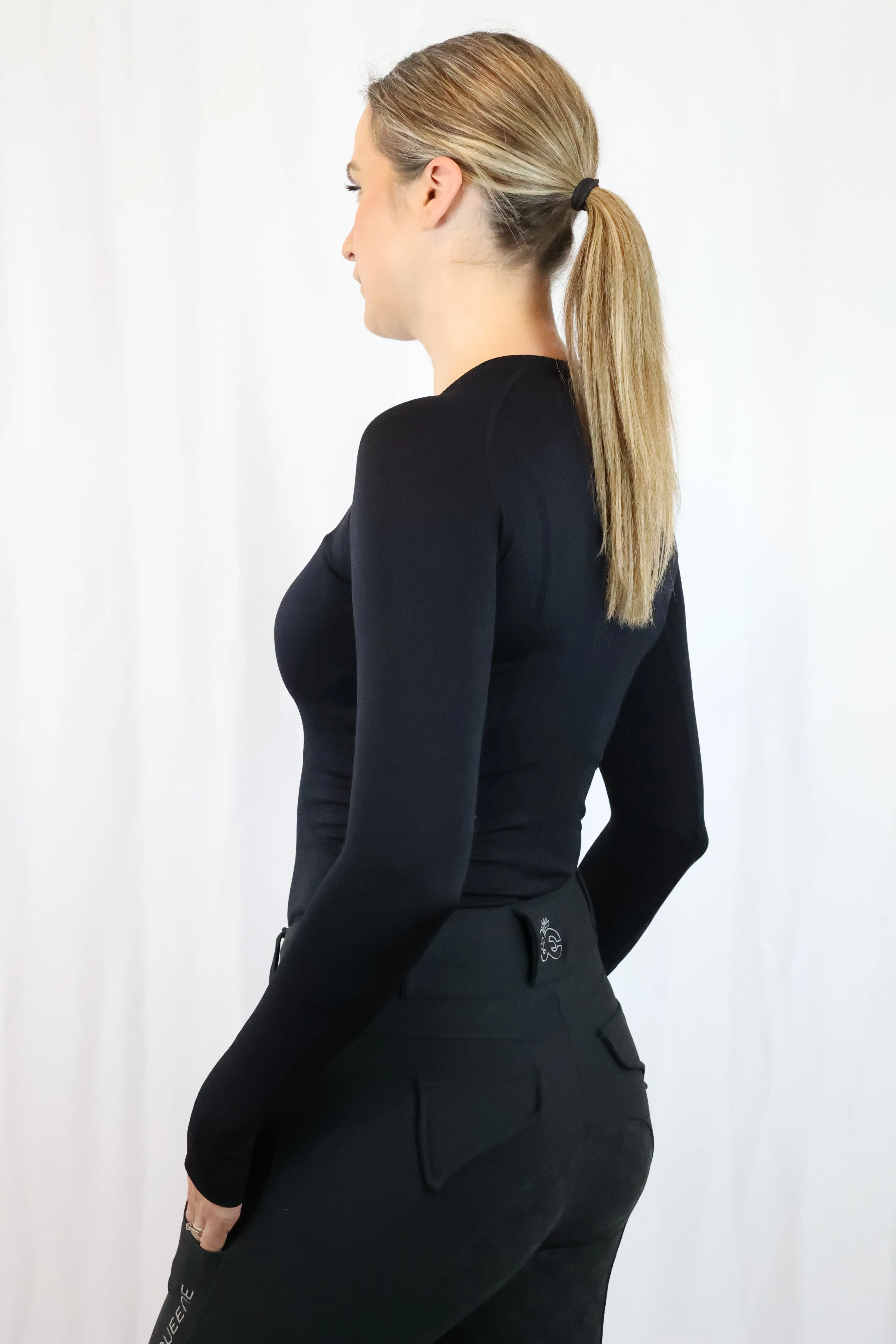 Molly Seamless Training Top - Black - Image 7
